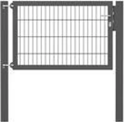 Zdjęcie produktu dla Alberts 635879 Pojedyncza bramka Flexo z akcesoriami, antracyt, szerokość 125 cm, wysokość 80 cm