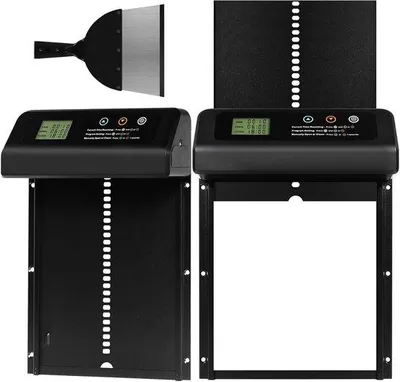 Zdjęcie produktu dla Automatyczne kurki z wyświetlaczem LCD i osłoną przeciwdeszczową – kurnik z odpornej na warunki atmosferyczne stali, zasilany bateryjnie.
