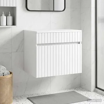 Obrázok produktu pre Maison Exclusive – Nástenná skrinka do kúpeľne, vysoký lesk, biela farba
