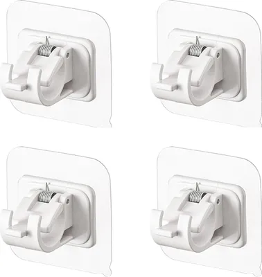 Immagine prodotto di INF Supporti autoadesivi per aste per tende Bianco