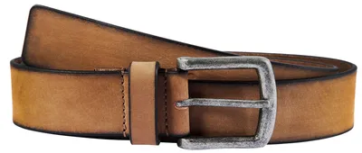 Produktbild von Leonardo Verrelli Uni Gürtel LV0149 90 cm - 140 cm (Bundweite) in Braun aus 100% Echtleder, Herrengürtel