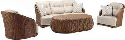 Immagine prodotto di Mobili in rattan per esterni mobili da balcone mobili da patio mobili da giardino set di sedute 4 pezzi.