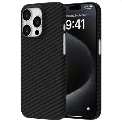 Image de Accezz MagSafe Polyamide® Backcover pour l'Apple iPhone 15 Pro Max - Noir