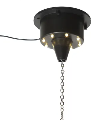 Spiegelkugel Motor mit warmweißen LED bis 20cm Discokugel-  MBM-203WW - Drehmotor