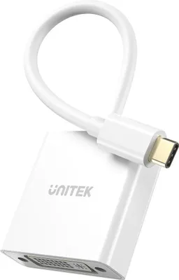 Obrázok produktu pre Unitek Adaptér Usb-C-Dvi 1080P@60Hz,Bialy,15Cm M/F (V1429A01)