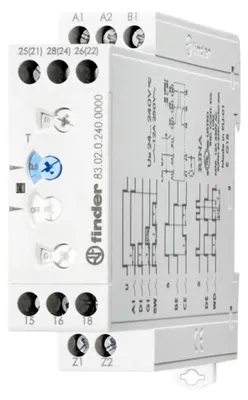 Image de FINDER Relais temporisé 83.02.0.240.0000, 8 fonctions, 2 inverseurs