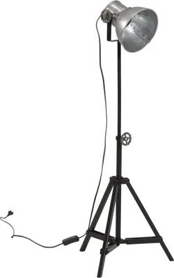 Produktbild von vidaXL Stehleuchte 25 W Vintage-Silber 35x35x65/95 cm E27