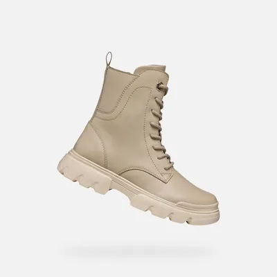Produktbild von Geox Beige Mädchen-Ankle-Boots Junette 32