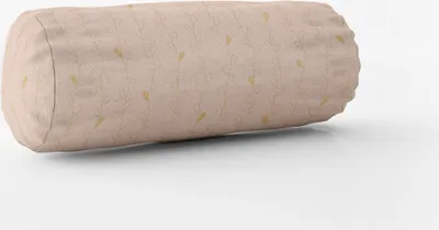 Produktbild von SCHÖNER LEBEN. Kissenhülle Metallic Blätterranken rosa gold Größe 15x40cm (ØxB) Nackenrolle 15x40cm (ØxB) Nackenrolle Größe
