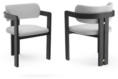 Obrázek produktu pro Stuhl Esszimmerstuhl Grau Küchenstuhl Lehnstuhl Luxus Modern Esszimmer