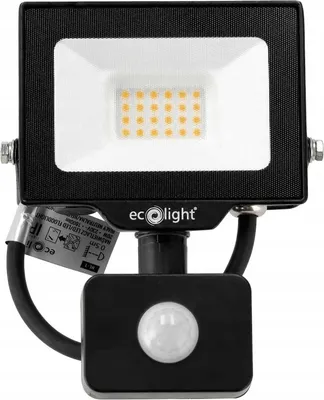 Zdjęcie produktu dla Naświetlacz Led Halogen 20W 4000K Neutralny Ip65 Nl-1 Z Czujnikem Ruchu Pir