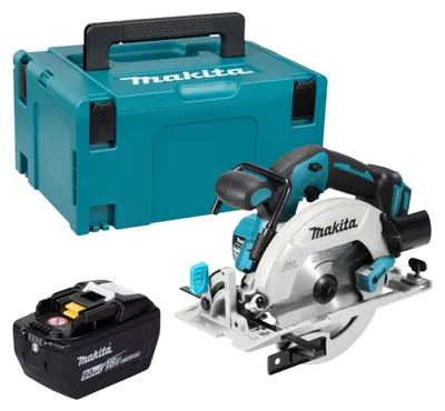 Produktbild von Makita DHS 680 Z Akku Handkreissäge 18 V 165 mm Brushless + 1x Akku 9,0 Ah + Makpac - ohne Ladegerät