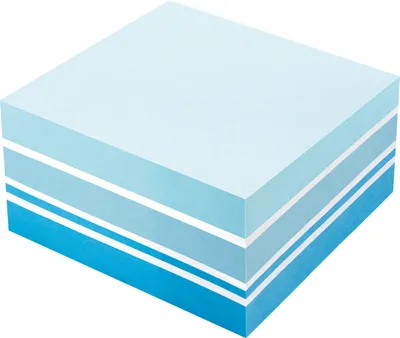 Obrázok produktu pre Samolepiace kocky 5816 75x75mm 400 listov modrá/biela