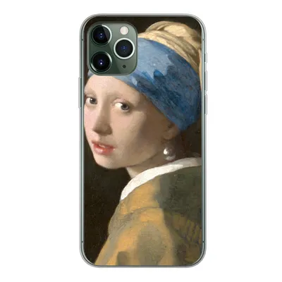 Produktbild von MuchoWow® Handyhülle Schutzhülle Hülle für iPhone 11 Pro Das Mädchen mit dem Perlenohrring - Gemälde von Johannes Vermeer Silikon Softcase Handy Hülle - Handy