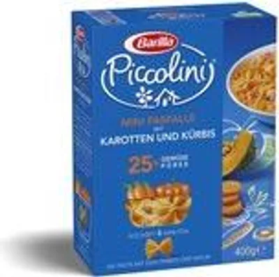 Produktbild von Barilla Piccolini Mini Farfalle mit Karotten und Kürbis 400g