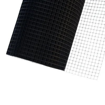 Produktbild von Cathappy Stahlgitter schwarz – 25 x 1 m – für unteren Zaunbereich – Katzensicherung – Maschenweite 12,5 mm – Verzinkter Draht – Katzenzaun & Garten