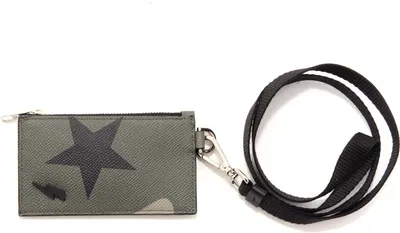 Produktbild von 4400AG porta carte da collo NEIL BARRETT black/camouflage leather neck cards