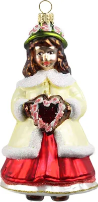 Produktbild von Glasfigur eines Mädchens mit einem Herzen