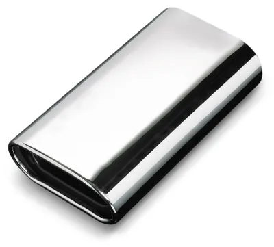 Premium Endrohr Chrom Oval Auspuff passend für viele Fahrzeuge – Produktansicht