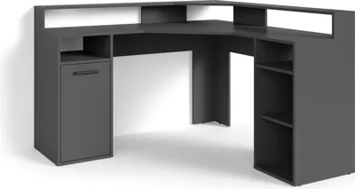Produktbild von byLIVING Schreibtisch Fox, Breite 139 cm, anthrazit, mit viel Stauraum