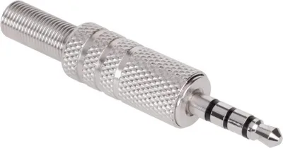 Zdjęcie produktu dla WTY0009 Wtyk Jack 3.5 metalowy czteropolowy
