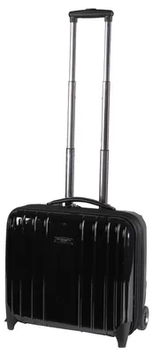 Produktbild von Business-Trolley Polycarbonat Schwarz 24 L Laptop & iPad Fach, 2 Rollen, Zahlenschloss