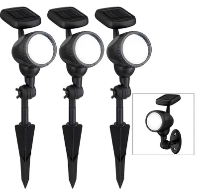 Produktbild von 3er Set LED Solarleuchten für den Außenbereich