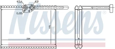 Obrázek produktu pro Výparník klimatizace NISSENS 92324