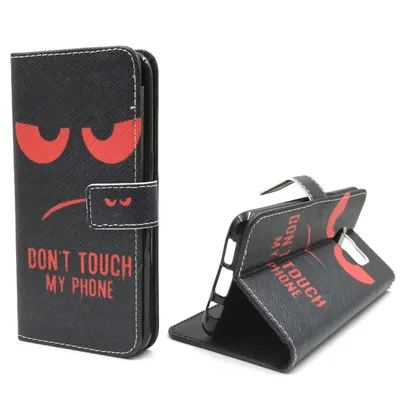 Immagine prodotto di Custodia protettiva per smartphone Samsung Galaxy S7 Edge, colore rosso, con scritta "Dont Touch" (Non toccare)