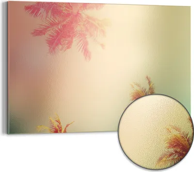 Produktbild von DEQORI Magnettafel Metall 90x60 cm 'Tropische Pastelltöne' Whiteboard Pinnwand Büro