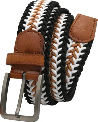 Obrázek produktu pro Peterson Pánský opasek s klasickou sponou Spilge hnědo-bílá 115 cm