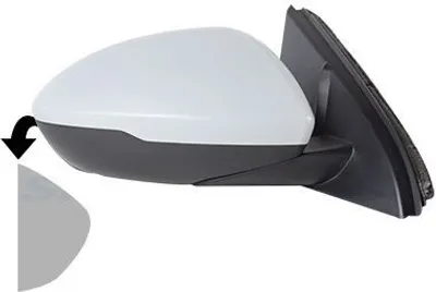 Produktbild von VAN WEZEL 3854808 Außenspiegel Seitenspiegel Rechts für OPEL INSIGNIA Caravan Konvex Beheizt Grundiert
