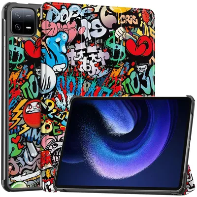 Immagine prodotto di Per Xiaomi Pad 6 / Pad 6 Pro 11 pollici 3folt Wake UP Smart Cover Tablet Case Case Motif