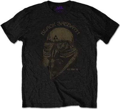 Immagine prodotto di Black Sabbath - Maglietta "US Tour 1978 Avengers" per bambini RO3406 (128) (Nero)