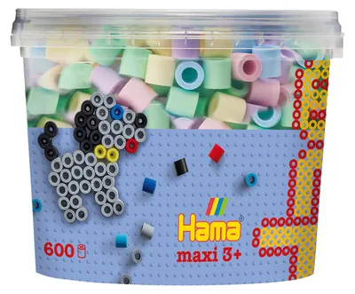 Immagine prodotto di Hama Beads 8574, set creativo per bambini, dai 3 anni, multicolore, 600 pezzi