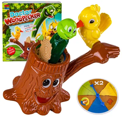 Produktbild von Doctor Woodpecker Geschicklichkeitsspiel "Wurm-Falle" für Kinder