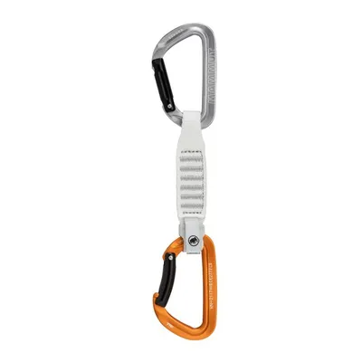 Zdjęcie produktu dla Mammut Sender Keylock 12 cm Quickdraw l'grey/gold Straight Gate/Bent Gate 12 cm