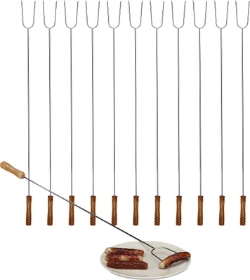 Produktbild von relaxdays 12 x extra lange Grillspieße