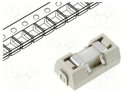 Produktbild von 1x Sicherung: Schmelz 125VAC super schnell 125VDC 1A SMD  Keramik 0154001.DR SMD -