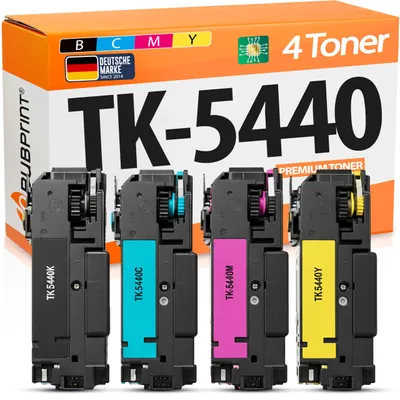 Produktbild von Bubprint Toner kompatibel mit Kyocera TK-5440 Schwarz Cyan Magenta Gelb