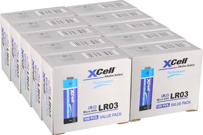 Image de 1000x XCell AAA Micro Super Alkaline 1,5V Batterie