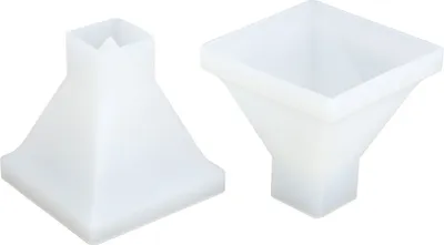 Obrázek produktu pro 2ks Pyramidenformen DIY -Kristall -Epoxidform großes Silikonhand -Harzhäuserdekoration