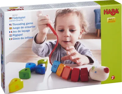 Produktbild von HABA Fädelspiel Zahlen-Drache 302161