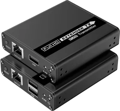 Produktbild von PremiumCord HDMI KVM Extender 4K und FULL HD 1080p auf 70m mit USB-Übertragung