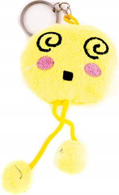 Produktbild von Plüsch Emoji Schlüsselanhänger 1 Stück - Weicher Smiley Anhänger für Rucksack & Schlüsselbund