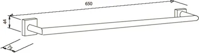 Produktbild von Dietsche Handtuchhalter 65 x 10 75 x 10, 753510