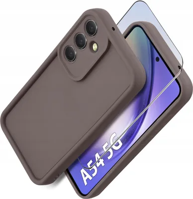 Zdjęcie produktu dla Etui do Samsung A54 5G | silikonowe MATOWE + Szkło ochronne na ekran 9H