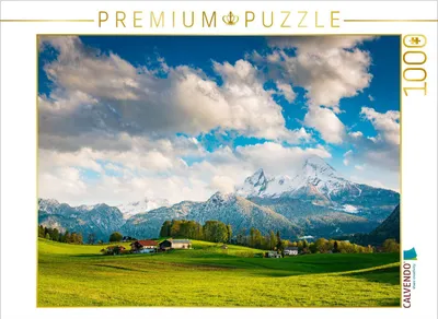 Produktbild von CALVENDO Puzzle Watzmann im Frühling | 1000 Teile Lege-Größe 64x48cm Foto-Puzzle für glückliche Stunden