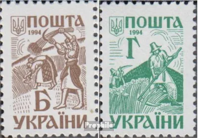 Produktbild von Briefmarken Ukraine 1994 Mi 117-118 (kompl.Ausg.) postfrisch Ethnographische Darstellung