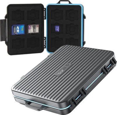 Produktbild von Speicherkarten Etui für 12x MicroSD, 12x SD, Orico Storage Case PHCD, Schwarz